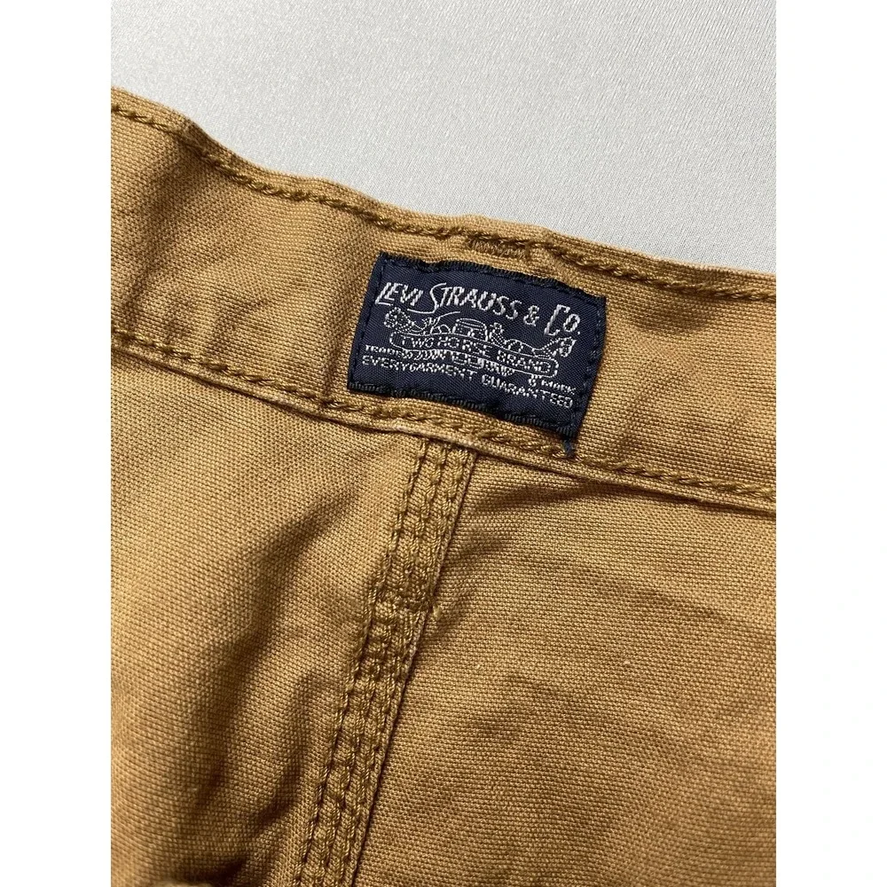 Levis Mens Pants 36x32 Tan‎ Khaki Chino Workwear Carpenter Canvas Cargo